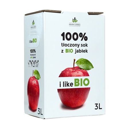 SOK JABŁKOWY NFC BIO 3 L - DOLINA CZERSKA