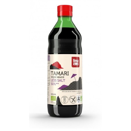 SOS SOJOWY TAMARI 50 % MNIEJ SOLI BEZGLUTENOWY BIO 500 ml - LIMA