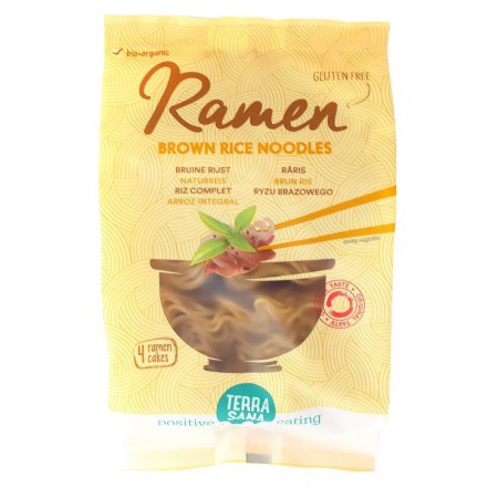 MAKARON (Z RYŻU BRĄZOWEGO) RAMEN BEZGLUTENOWY BIO 280 g - TERRASANA
