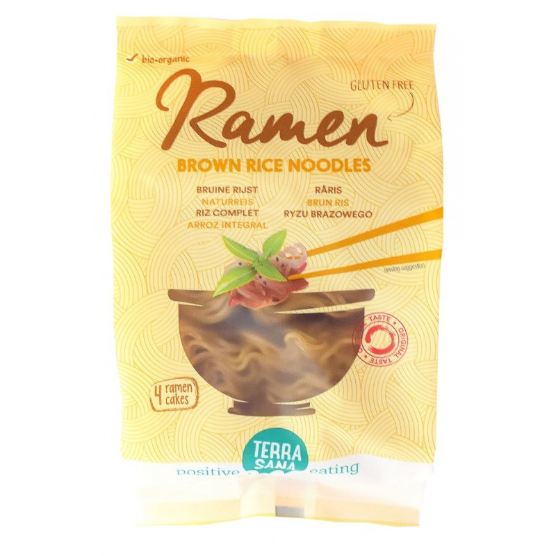 MAKARON (Z RYŻU BRĄZOWEGO) RAMEN BEZGLUTENOWY BIO 280 g - TERRASANA