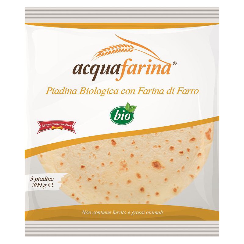 PIADINA ORKISZOWA BIO (3 x 100 g) 300 g - ACQUAFARINA (ALIMENTA)