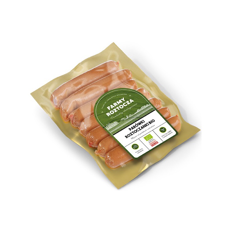 PARÓWKI ROZTOCZANKI BIO (około 0,30 kg) - FARMY ROZTOCZA (NA ZAMÓWIENIE)