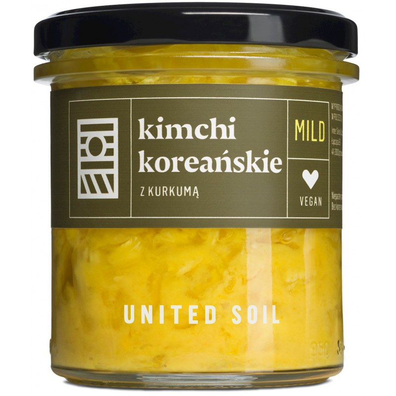 KIMCHI KOREAŃSKIE Z KORZENIEM KURKUMY BIO 290 g - UNITED SOIL