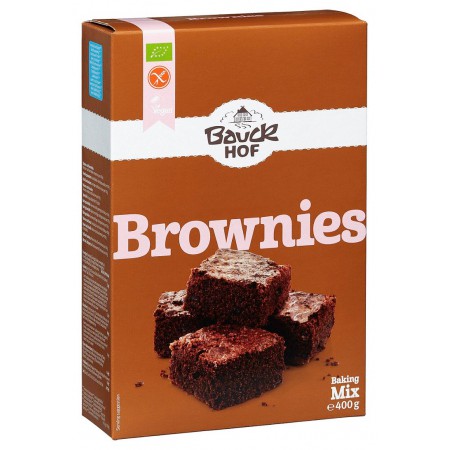 MIESZANKA NA BROWNIE BEZGLUTENOWA BIO 400 g - BAUCK HOF