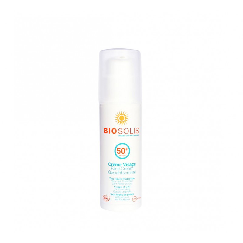 KREM PRZECIWSŁONECZNY DO TWARZY SPF 50+ ECO 50 ml - BIOSOLIS (PRODUKT SEZONOWY)