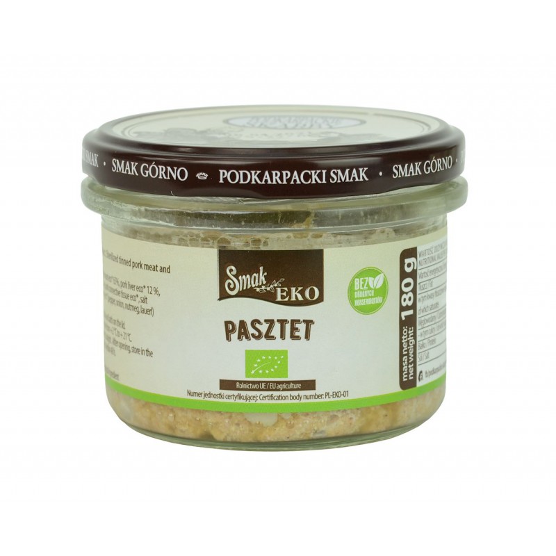 PASZTET WIEPRZOWY BIO 180 g - SMAK EKO