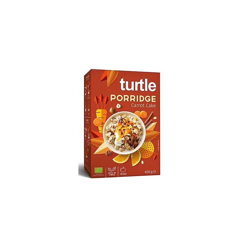 OWSIANKA O SMAKU CIASTA MARCHEWKOWEGO BIO 400 g - TURTLE