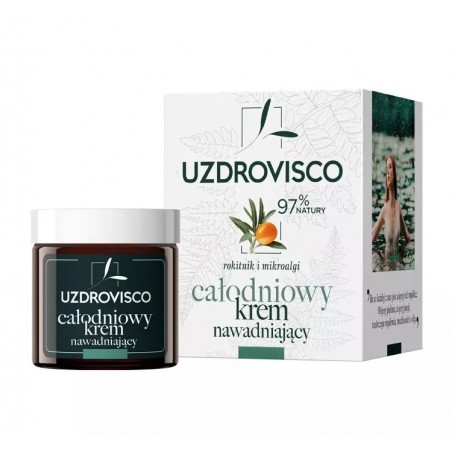 KREM DO TWARZY NAWADNIAJĄCY ROKITNIK I MIKROALGI 50 ml - UZDROVISCO