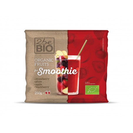 SMOOTHIE MIESZANKA CZERWONE OWOCE MROŻONE BIO 250 g - 2beBIO