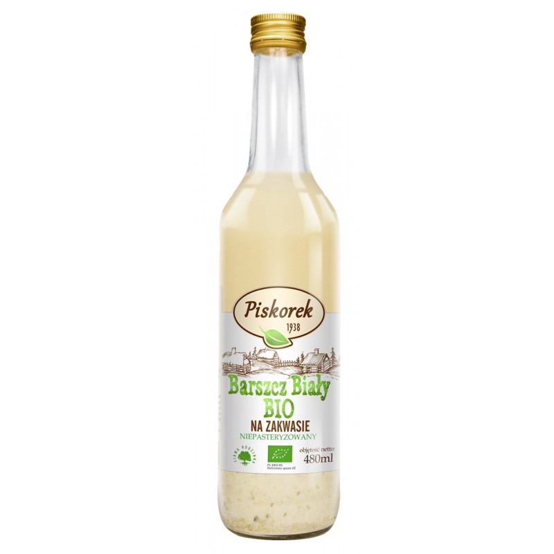 BARSZCZ BIAŁY NA ZAKWASIE BIO 480 ml - PISKOREK