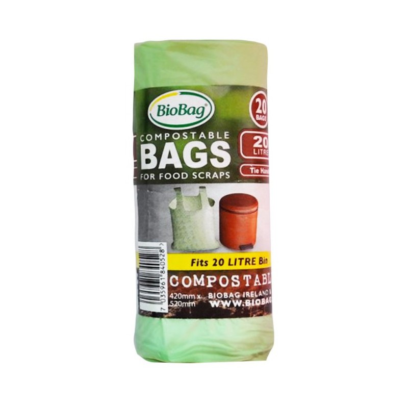 WORKI NA ODPADY BIO I ZMIESZANE 20 L 20 szt. (KOMPOSTOWALNE I BIODEGRADOWALNE) - BIOBAG