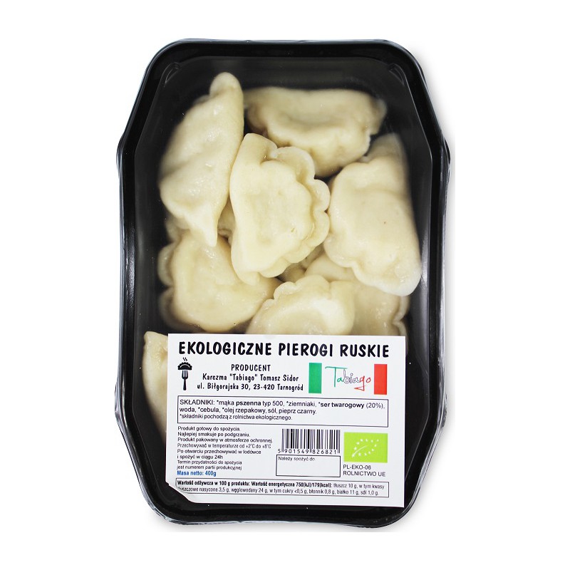 PIEROGI RUSKIE BIO 400 g - KARCZMA TABIAGO (NA ZAMÓWIENIE)