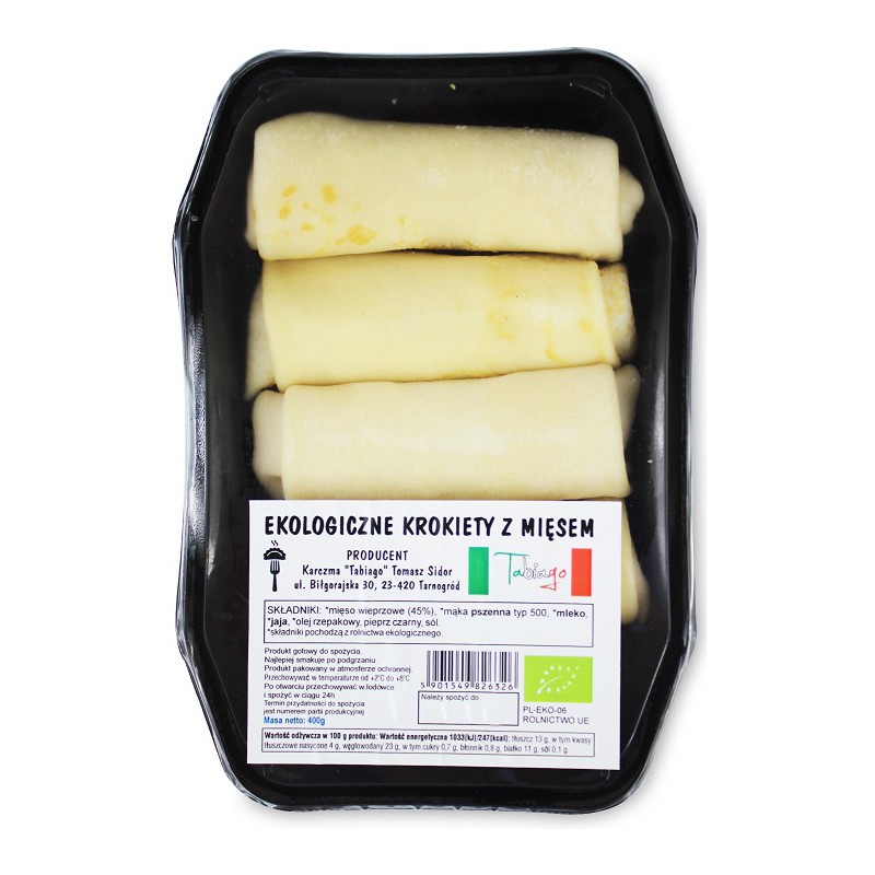 KROKIETY Z MIĘSEM BIO 400 g - KARCZMA TABIAGO (NA ZAMÓWIENIE)