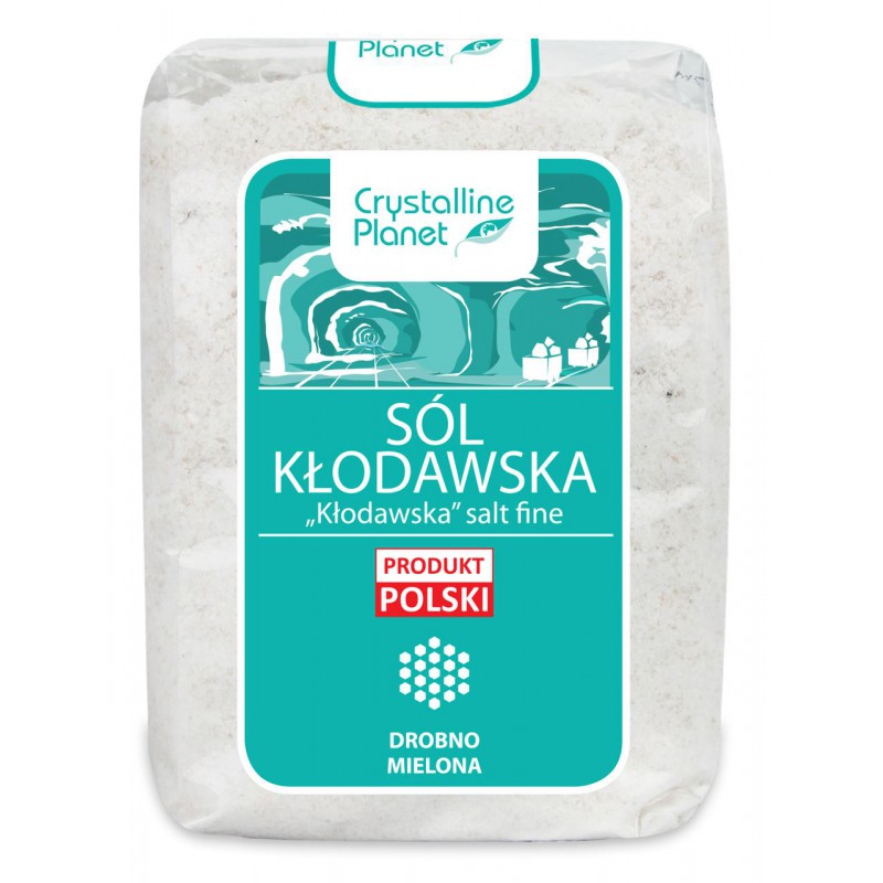 SÓL KŁODAWSKA DROBNO MIELONA 600 g - CRYSTALLINE PLANET