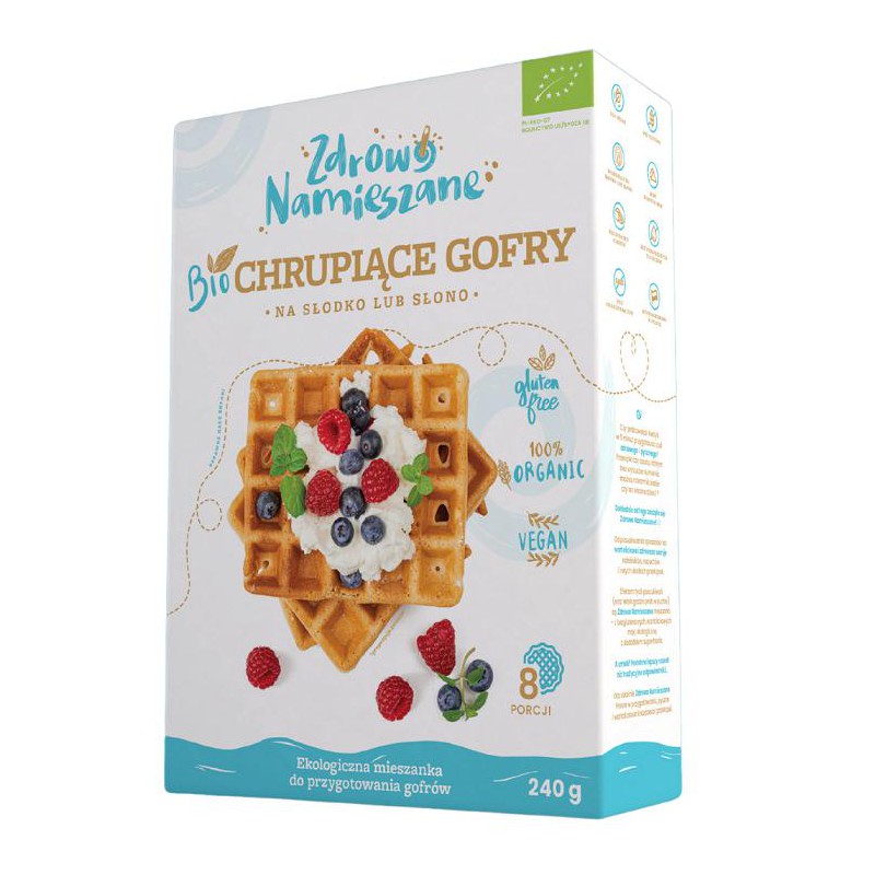 MIESZANKA NA GOFRY BEZGLUTENOWA BIO 240 g - ZDROWO NAMIESZANE