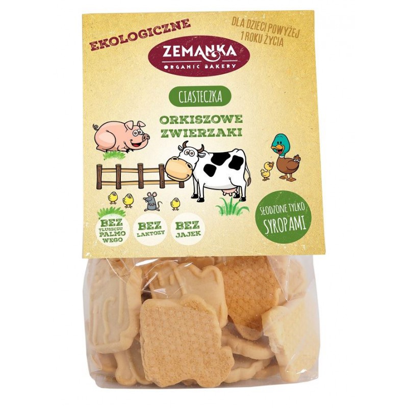 CIASTKA ORKISZOWE ZWIERZAKI BIO 100 g - ZEMANKA