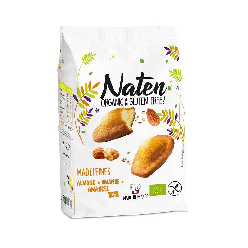 CIASTKA Z MIGDAŁAMI BEZGLUTENOWE BIO 180 g - NATEN