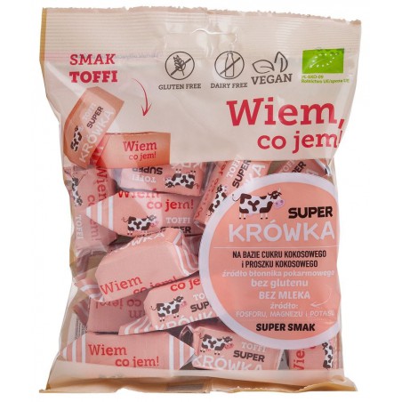 KRÓWKI O SMAKU TOFFI BEZGLUTENOWE BIO 150 g - ME GUSTO (SUPER KRÓWKA)