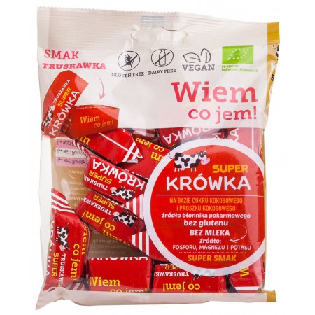 KRÓWKI TRUSKAWKOWE BEZGLUTENOWE BIO 150 g - ME GUSTO (SUPER KRÓWKA)