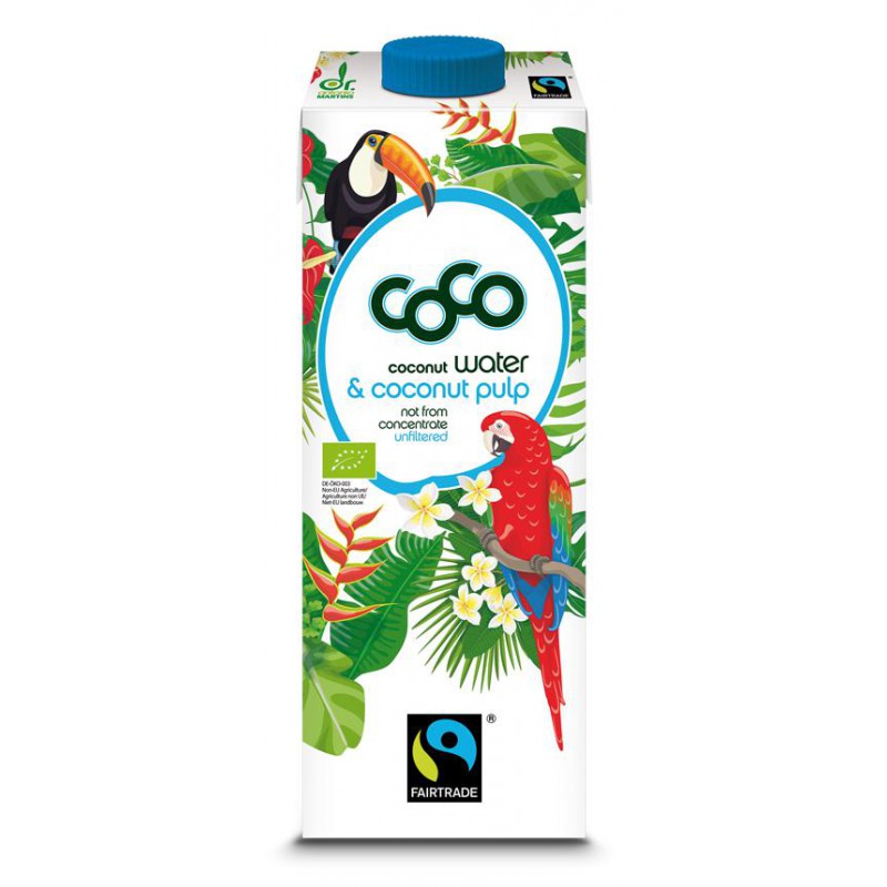 WODA KOKOSOWA Z MIĄŻSZEM FAIR TRADE BIO 1 L - COCO (DR MARTINS)