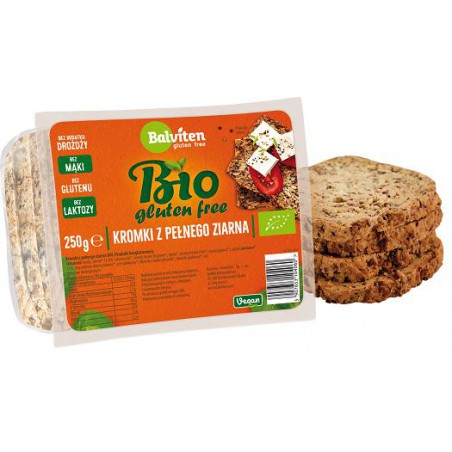 CHLEB Z PEŁNEGO ZIARNA BEZGLUTENOWY BIO 250 g - BALVITEN