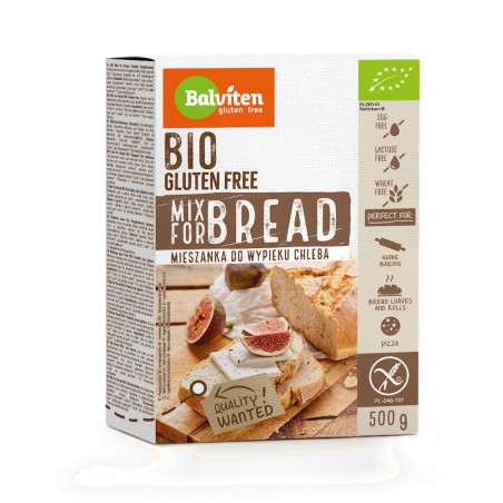 MIESZANKA DO WYPIEKU CHLEBA BEZGLUTENOWA BIO 500 g - BALVITEN