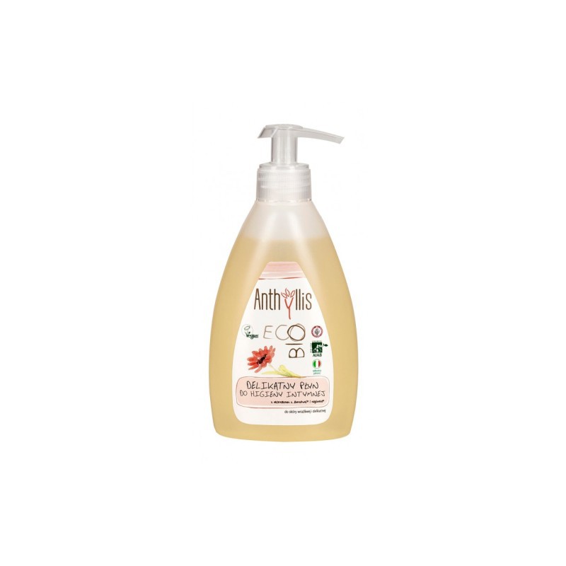 PŁYN DO HIGIENY INTYMNEJ Z EKSTRAKTEM Z BORÓWKI I NAGIETKA ECO 300 ml - ANTHYLLIS