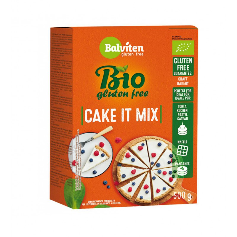 MIESZANKA DO WYPIEKU CIASTA BEZGLUTENOWA BIO 500 g - BALVITEN