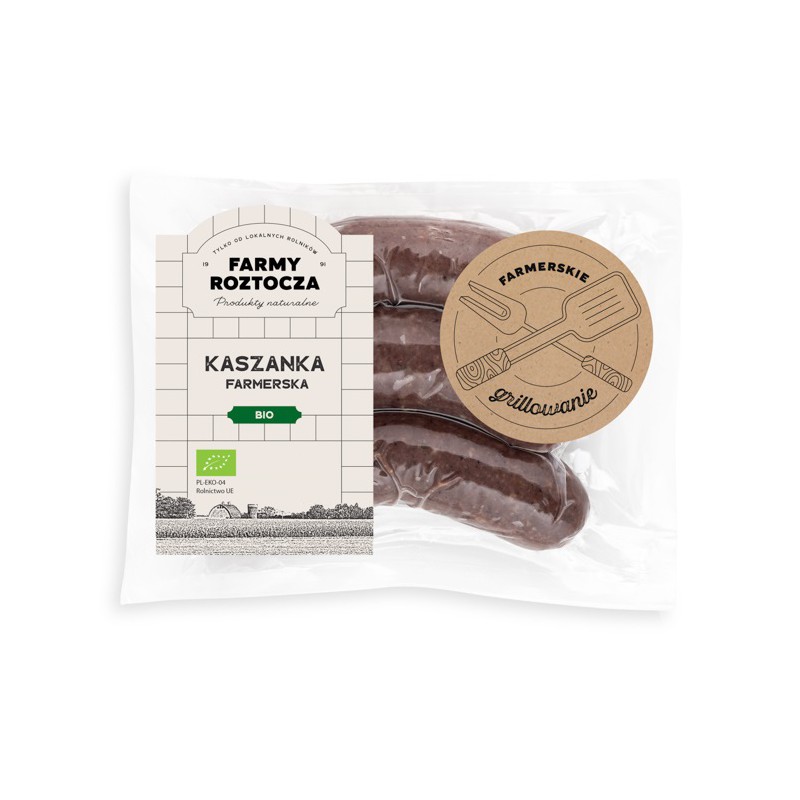 KASZANKA NA GRILLA BIO (około 0,30 kg) - FARMY ROZTOCZA (NA ZAMÓWIENIE) (PRODUKT SEZONOWY)