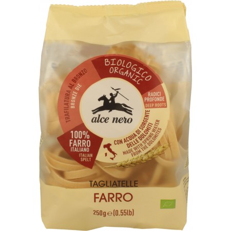 MAKARON (ORKISZOWY) GNIAZDA TAGLIATELLE BIO 250 g - ALCE NERO