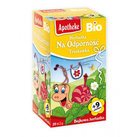 HERBATKA DLA DZIECI - NA ODPORNOŚĆ TRUSKAWKA BIO (20 x 2 g) 40 g - APOTHEKE