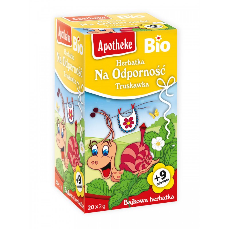 HERBATKA DLA DZIECI - NA ODPORNOŚĆ TRUSKAWKA BIO (20 x 2 g) 40 g - APOTHEKE