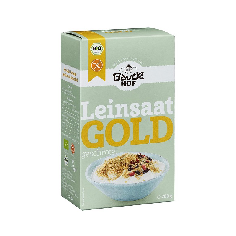 LEN ZŁOTY MIELONY BEZGLUTENOWY BIO 200 g - BAUCK HOF