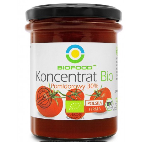 KONCENTRAT POMIDOROWY 30 % BEZGLUTENOWY BIO 200 g - BIO FOOD