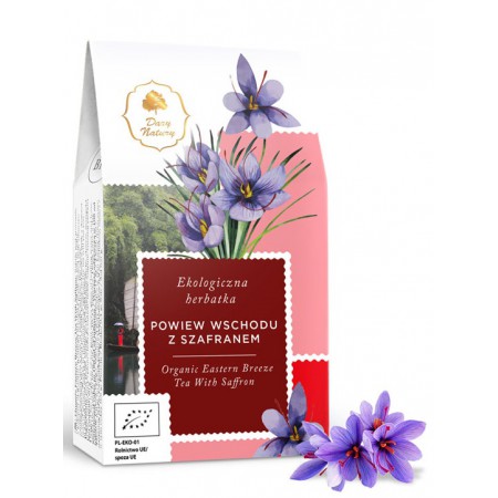 HERBATKA Z SZAFRANEM POWIEW WSCHODU BIO 80 g - DARY NATURY