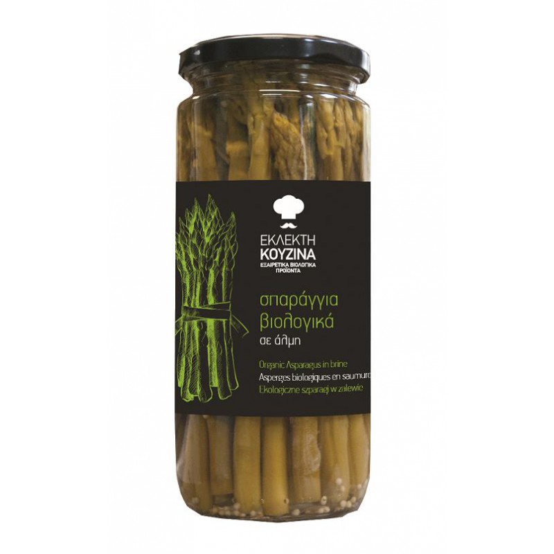 SZPARAGI ZIELONE W ZALEWIE BIO 450 g (200 g) (SŁOIK) - BIOAGROS