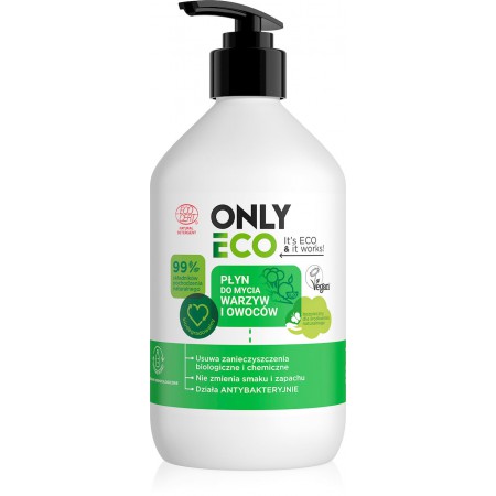 PŁYN DO MYCIA OWOCÓW I WARZYW 500 ml - ONLY ECO