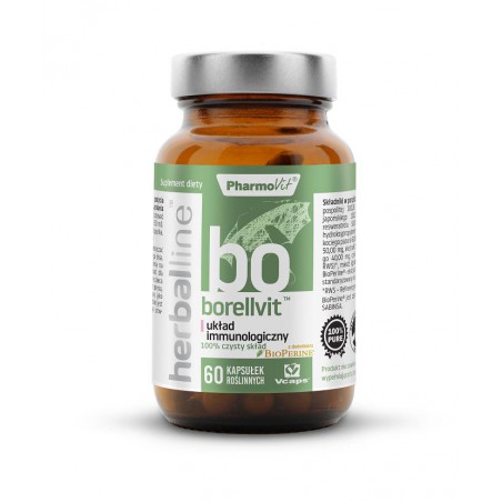 KAPSUŁKI NA UKŁAD IMMUNOLOGICZNY (BORELLVIT) BEZGLUTENOWE 60 szt. (29,59 g) - PHARMOVIT (HERBALLINE)