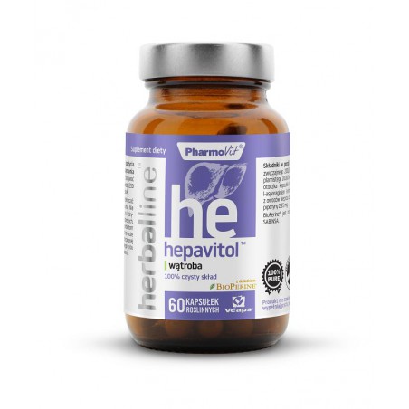 KAPSUŁKI NA WĄTROBĘ (HEPAVITOL) BEZGLUTENOWE 60 szt. (28,3 g) - PHARMOVIT (HERBALLINE)