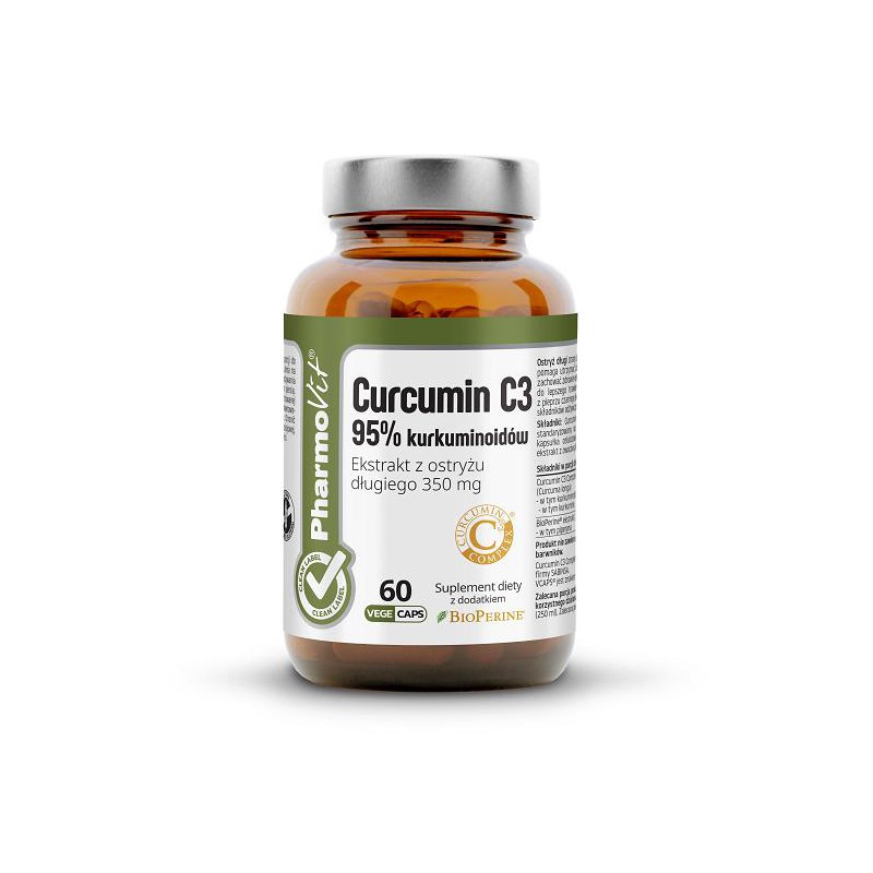 KURKUMINA BEZGLUTENOWA 60 KAPSUŁEK 27,3 g - PHARMOVIT (CLEAN LABEL)