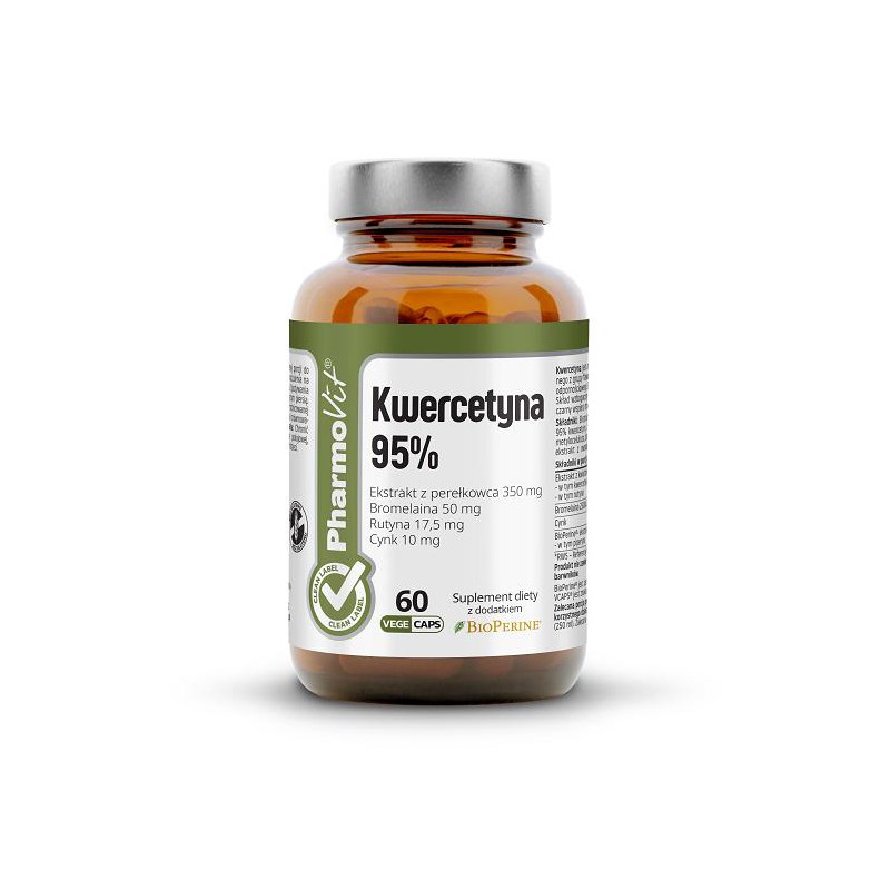 KWERCETYNA BEZGLUTENOWA 60 KAPSUŁEK 33,36 g - PHARMOVIT (CLEAN LABEL)