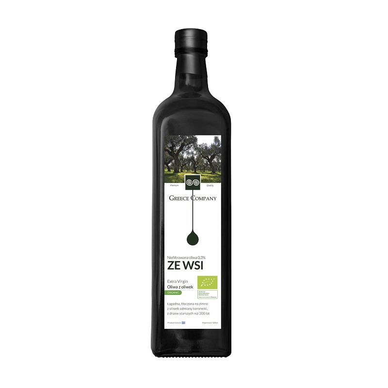 OLIWA Z OLIWEK EXTRA VIRGIN ZE WSI NIEFILTROWANA BIO 500 ml - GREECE COMPANY