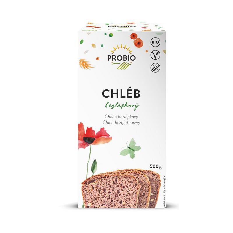 MIESZANKA DO WYPIEKU CHLEBA BEZGLUTENOWA BIO 500 g - PROBIO