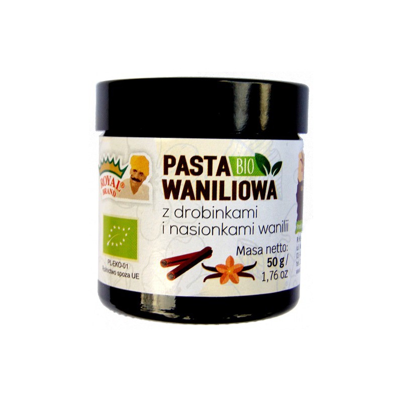 PASTA WANILIOWA BIO 50 g - ROYAL BRAND