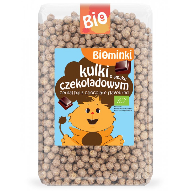 KULKI O SMAKU CZEKOLADOWYM BIO 500 g - BIOMINKI
