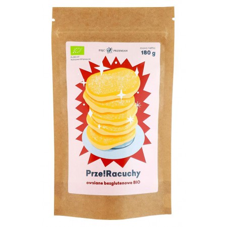 MIESZANKA NA RACUCHY OWSIANE BEZGLUTENOWA BIO 180 g - PIĘĆ PRZEMIAN