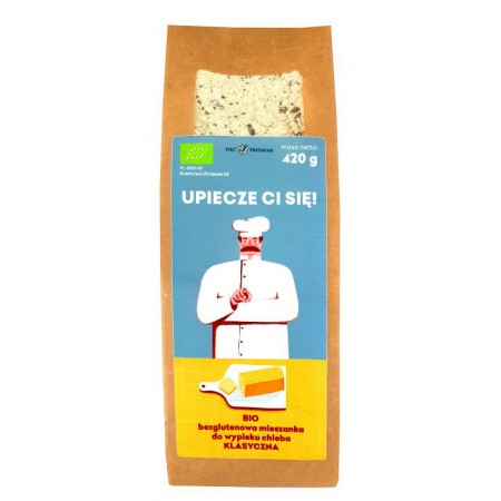 MIESZANKA DO WYPIEKU CHLEBA KLASYCZNA BEZGLUTENOWA BIO 420 g - PIĘĆ PRZEMIAN