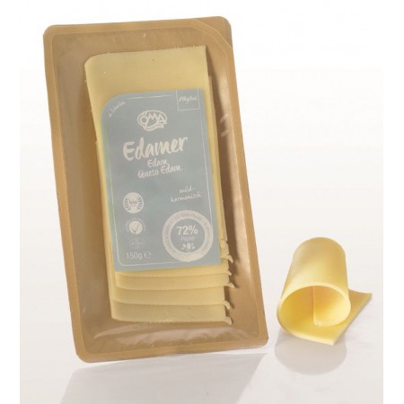 SER EDAMSKI PLASTRY BIO (40 % TŁUSZCZU W SUCHEJ MASIE) 150 g - OMA