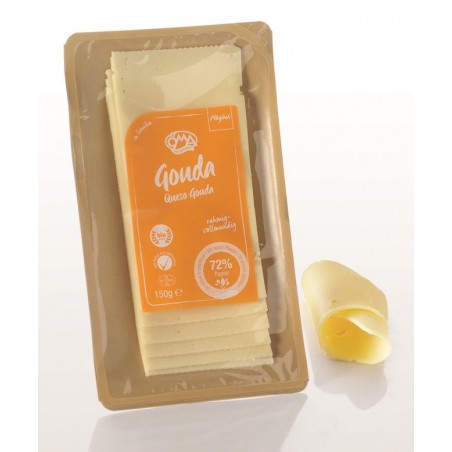 SER GOUDA PLASTRY BIO (48 % TŁUSZCZU W SUCHEJ MASIE) 150 g - OMA