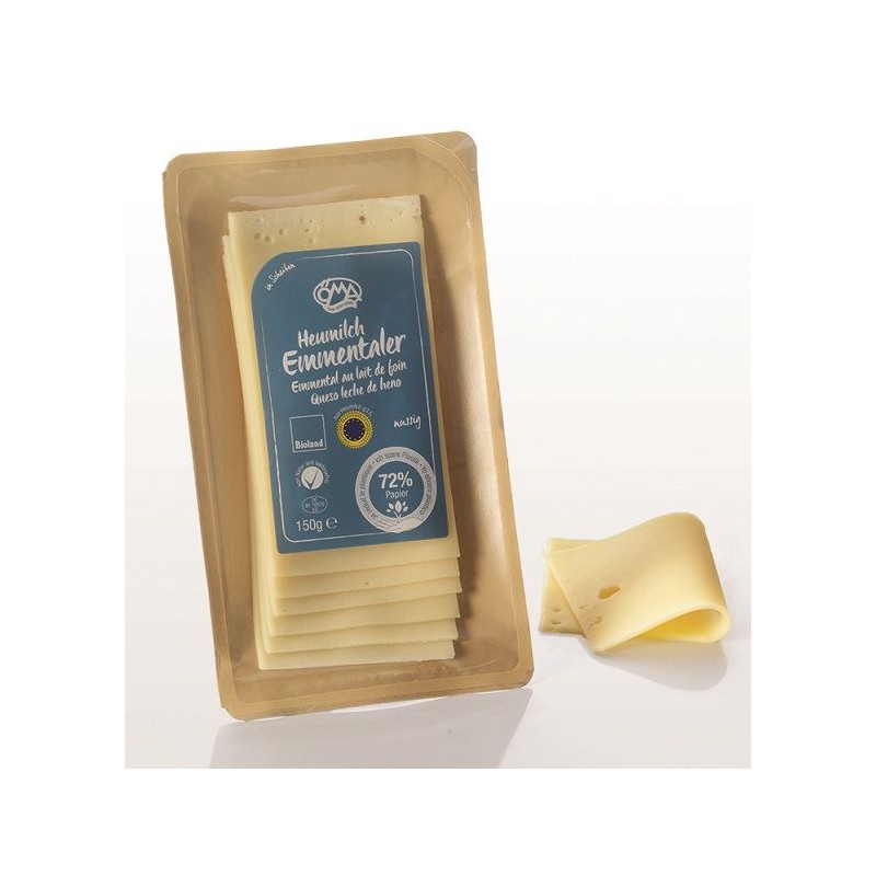 SER EMENTALER PLASTRY BIO (45 % TŁUSZCZU W SUCHEJ MASIE) 150 g - OMA